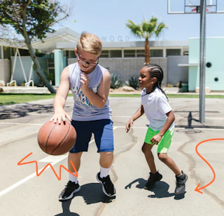 Greaux Healthy - Active Children playing Basketball