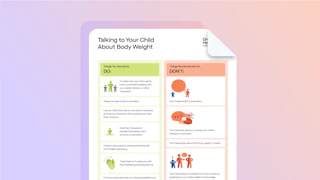 Resource: Talking to Your Child About Body Weight - Preview